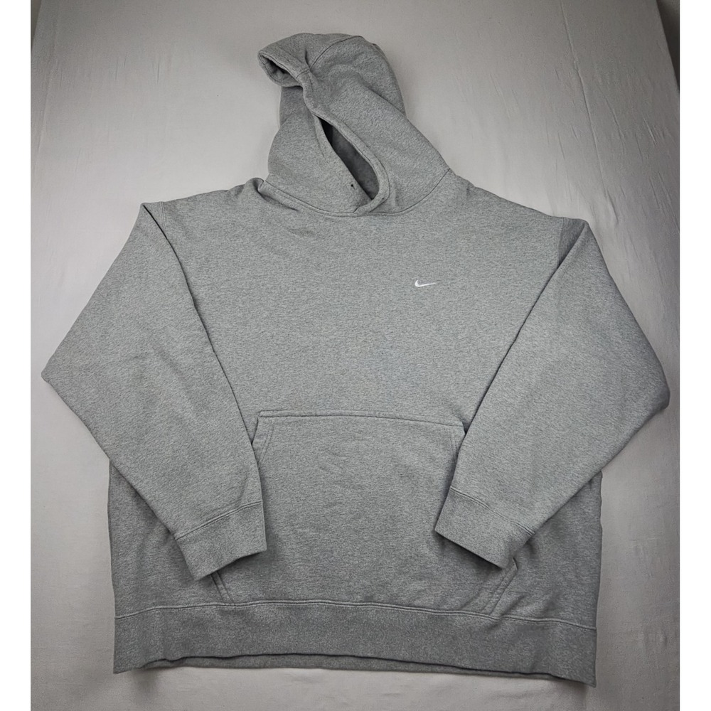 Men's 2XL Nike Solo Swoosh Fleece Hoodie‎ Heavyweight Sweatshirt CV0552-063